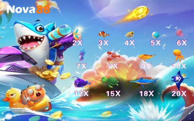 Bắn cá Vú Hội Đại Dương có hệ thống mục tiêu đa dang Bắn cá Vú Hội Đại Dương có hệ thống mục tiêu đa dang
