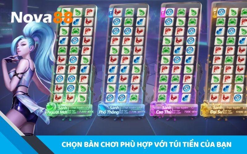 Bầu Cua Online tại NOVA88 có nhiều phòng cược khác nhau