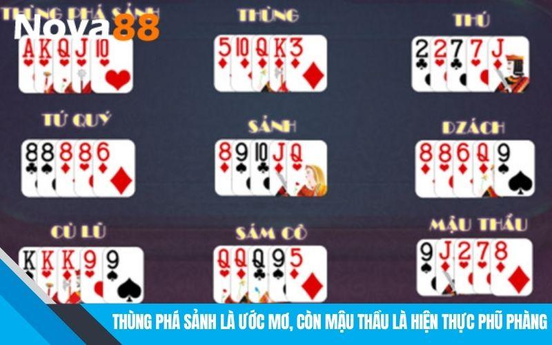 Các tổ hợp bài thường gặp trong game Mậu Binh Online Các tổ hợp bài thường gặp trong game Mậu Binh Online