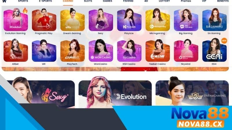 Các nhà cung cấp Casino nổi tiếng